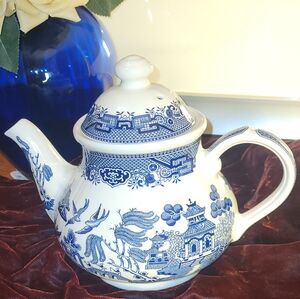 Blue and White Porcelain Teapot
